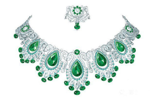 精美絕倫的珠寶首飾設計,不一般的素描彩鉛手繪。
