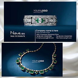 飾品店名片設(shè)計制作-飾品店名片模板素材下載