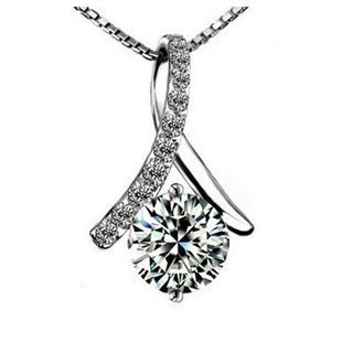 925純銀 s925純銀吊墜項墜 百搭時尚女式項鏈花心淚水晶項鏈廠家批發直銷圖片|925純銀 s925純銀吊墜項墜 百搭時尚女式項鏈花心淚水晶項鏈廠家批發直銷產品圖片由深圳市福金匯珠寶首飾公司生產提供-