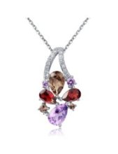 亞馬遜 珠寶首飾:茶晶 - 項鏈、吊墜